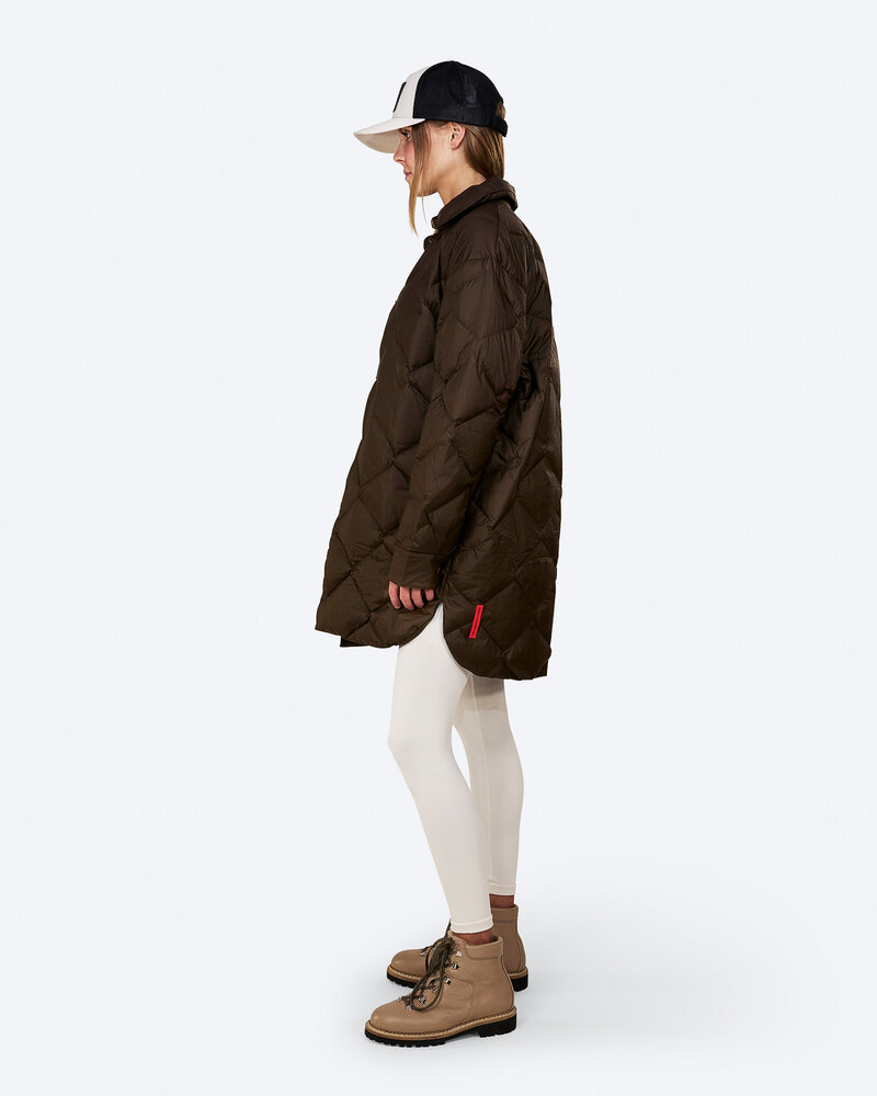 The Mountain Studio G-14 Wul Ultralight Pertex Down Shirt Jacket - Delicioso Brown The Mountain Studio G-14 Wul Ultralight Pertex Down Shirt Jacket - Delicioso Brown