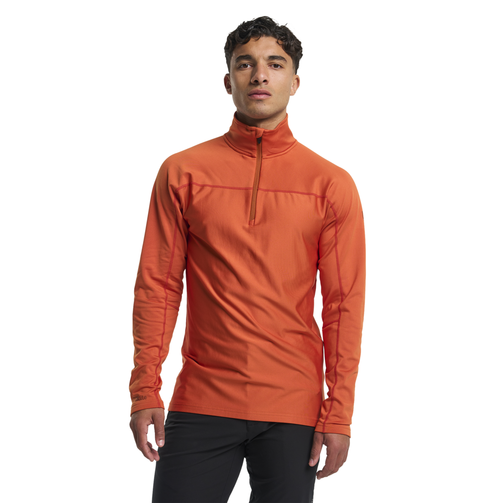Tenson Txlite Base Half Zip - Dark Orange