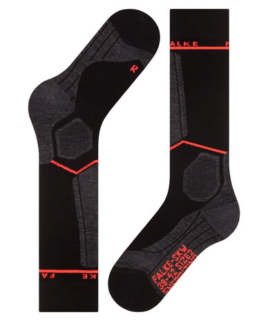 Falke W's SK Compression Energyomen - black-neon red - 26/27 Falke W's SK Compression Energyomen - black-neon red - 26/27