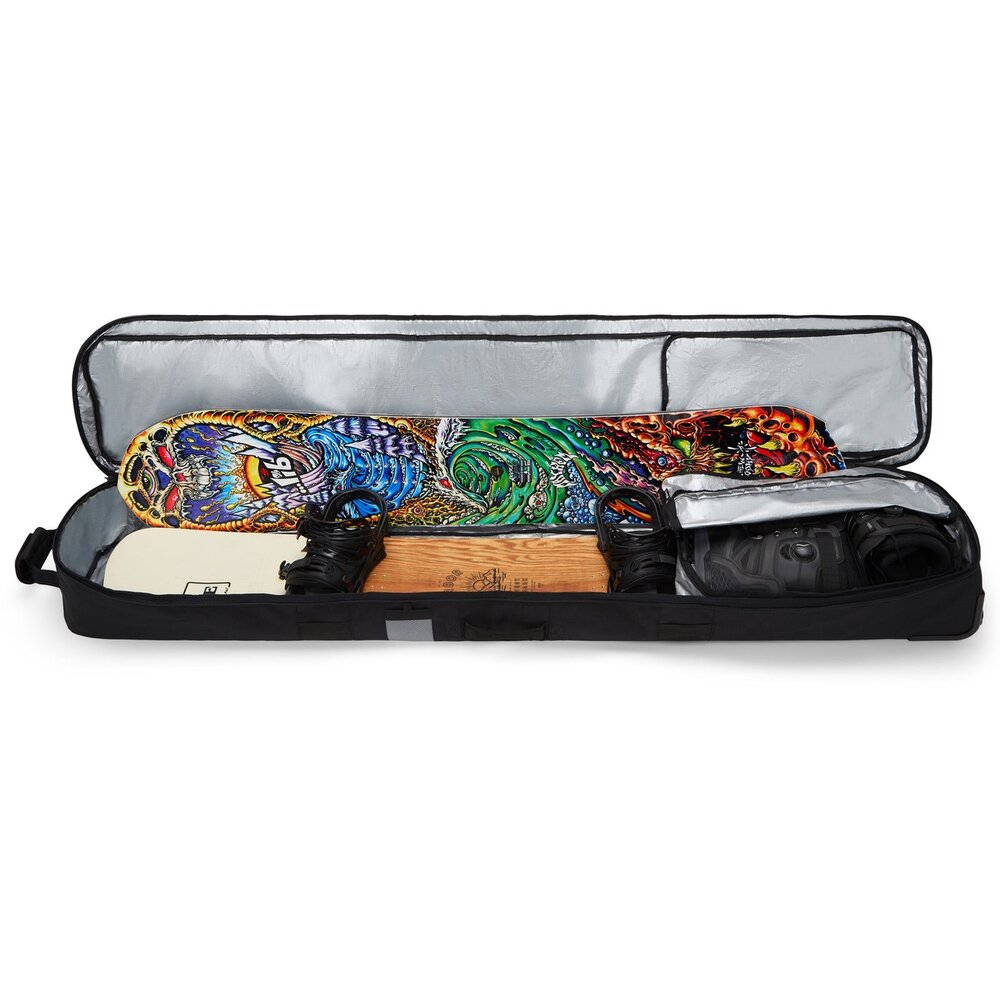 Dakine Low Roller Snowboard Bag - Black White Dakine Low Roller Snowboard Bag - Black White
