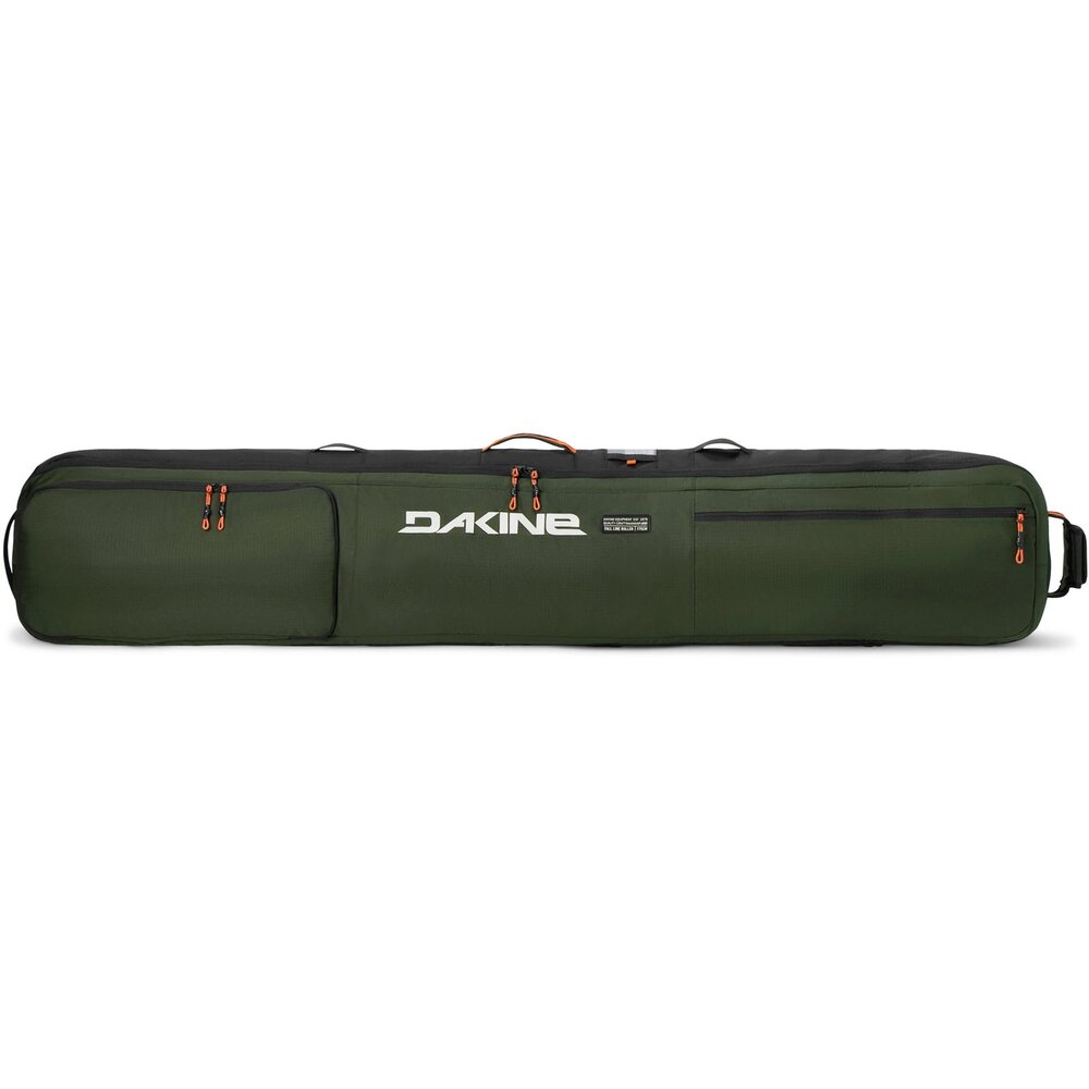 Dakine Fall Line Ski Roller Bag - Green Orange Grey Dakine Fall Line Ski Roller Bag - Green Orange Grey