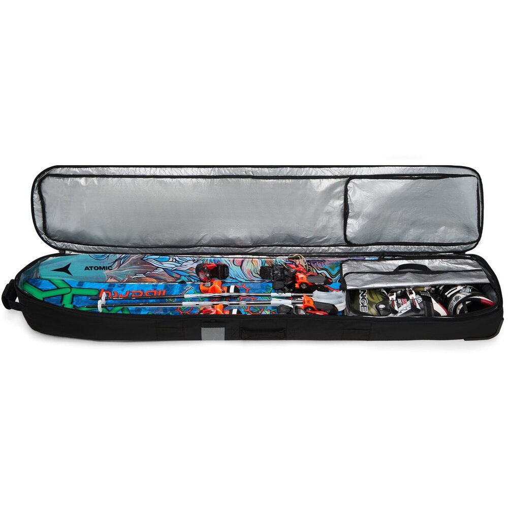 Dakine Fall Line Ski Roller Bag - Black White Dakine Fall Line Ski Roller Bag - Black White