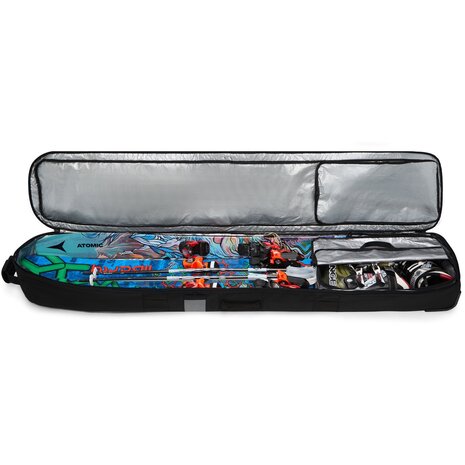 Dakine Fall Line Ski Roller Bag - Black White Dakine Fall Line Ski Roller Bag - Black White
