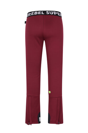 SuperRebel Speak Ski Trousers Soft Shell - Bordeaux