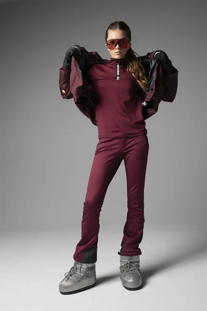 SuperRebel Spurt Ski Sport Jersey Pully - Bordeaux