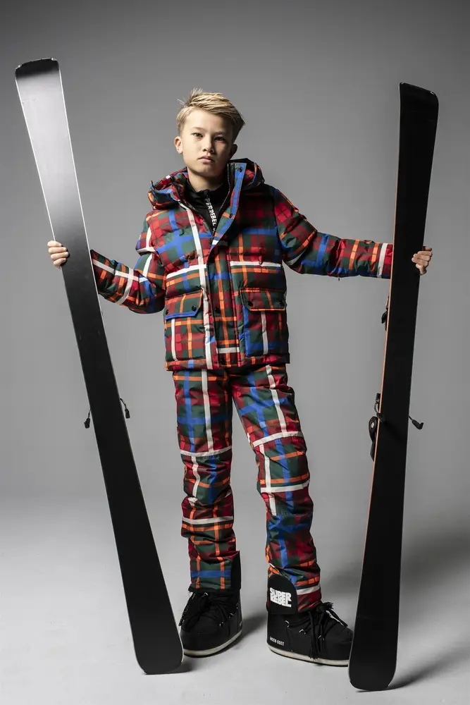 SuperRebel Colorado Super Fit Jacket - Check AOP