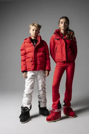 SuperRebel Speak Ski Trousers Soft Shell - Fluo Red