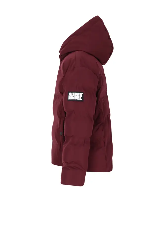 SuperRebel Bella Plain Coat - Bordeaux