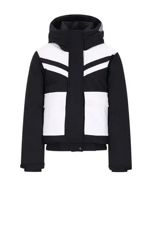 SuperRebel Celi Colour Block Bomber - Black