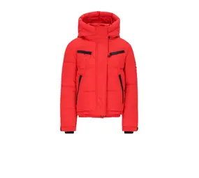 SuperRebel Spicy Metallic Hooded Ski Jacket - Fluo Red SuperRebel Spicy Metallic Hooded Ski Jacket - Fluo Red