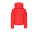 SuperRebel Spicy Metallic Hooded Ski Jacket - Fluo Red