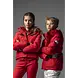 SuperRebel Spicy Metallic Hooded Ski Jacket - Fluo Red