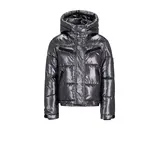 SuperRebel Spicy Metallic Hooded Ski Jacket - Gun Metal SuperRebel Spicy Metallic Hooded Ski Jacket - Gun Metal