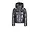 Spicy Metallic Hooded Ski Jacket - Gun Metal