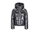 SuperRebel Spicy Metallic Hooded Ski Jacket - Gun Metal