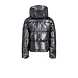 SuperRebel Spicy Metallic Hooded Ski Jacket - Gun Metal