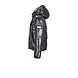 SuperRebel Spicy Metallic Hooded Ski Jacket - Gun Metal