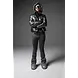 SuperRebel Spicy Metallic Hooded Ski Jacket - Gun Metal
