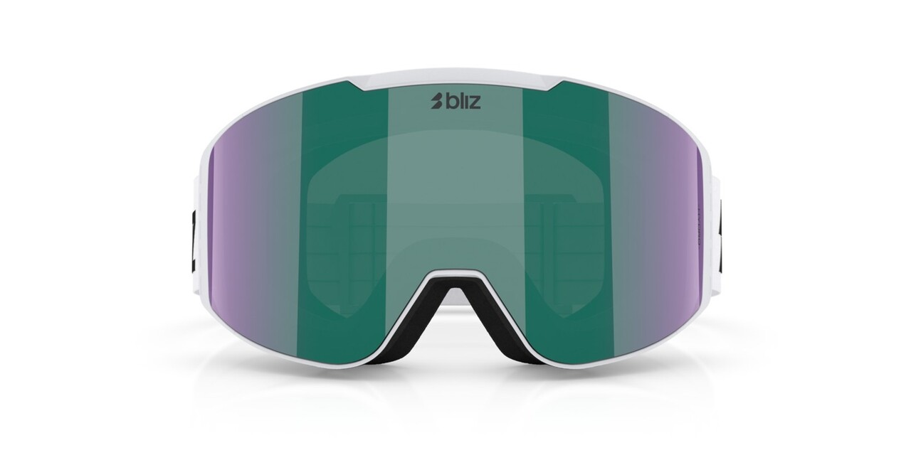 Bliz G004 - Matte White / Brown w green multi Bliz G004 - Matte White / Brown w green multi