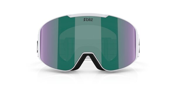 Bliz G004 - Matte White / Brown w green multi Bliz G004 - Matte White / Brown w green multi
