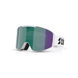 Bliz G004 - Matte White / Brown w green multi