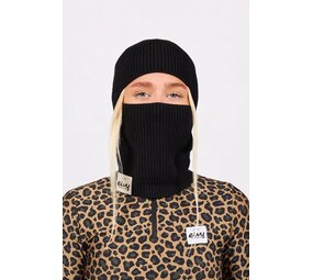 Eivy Foldable Knit Balaclava Beanie - Black Eivy Foldable Knit Balaclava Beanie - Black