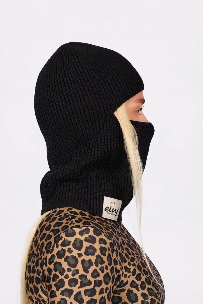 Eivy Foldable Knit Balaclava Beanie - Black Eivy Foldable Knit Balaclava Beanie - Black