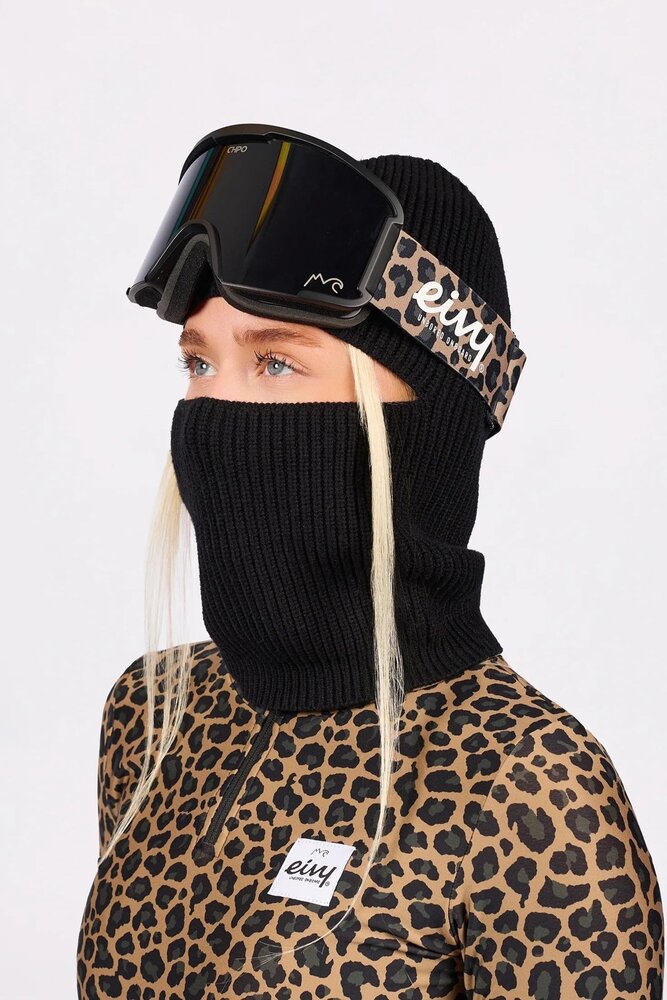 Eivy Foldable Knit Balaclava Beanie - Black Eivy Foldable Knit Balaclava Beanie - Black