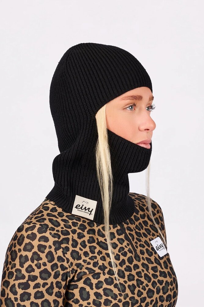 Eivy Foldable Knit Balaclava Beanie - Black Eivy Foldable Knit Balaclava Beanie - Black
