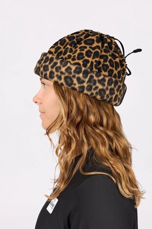 Eivy Beanie Fleece Neckwarmer - Leopard Eivy Beanie Fleece Neckwarmer - Leopard