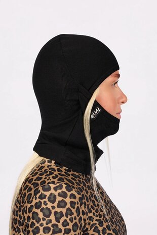 Eivy Hinge Merino Wool Rib Balaclava - Black Eivy Hinge Merino Wool Rib Balaclava - Black