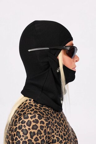 Eivy Hinge Merino Wool Rib Balaclava - Black Eivy Hinge Merino Wool Rib Balaclava - Black