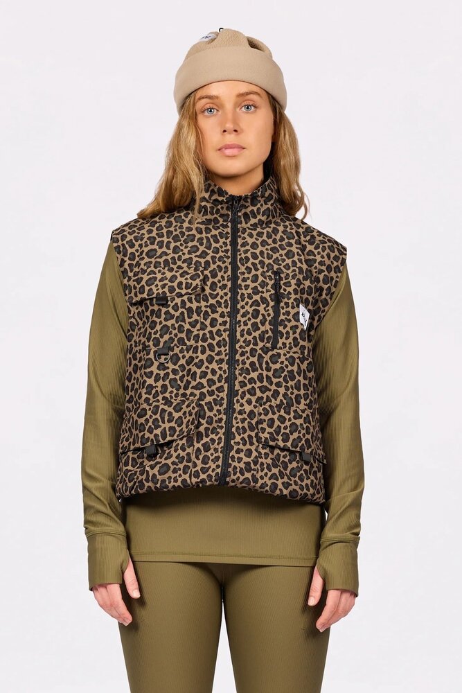 Eivy Windbreaker Utility Vest - Leopard Eivy Windbreaker Utility Vest - Leopard
