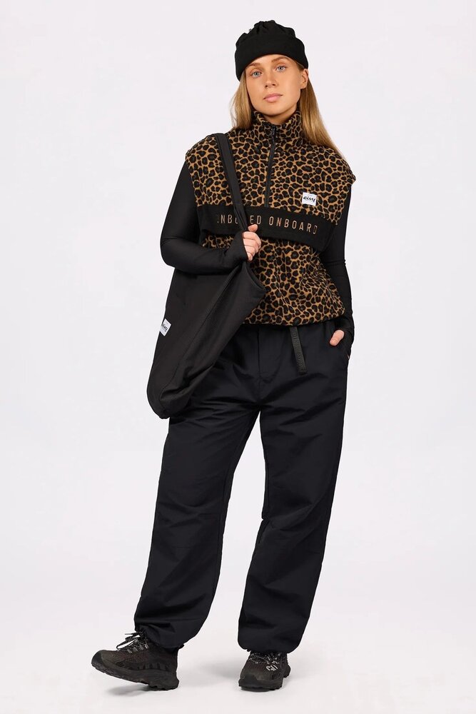 Eivy Ball Fleece Vest - Leopard