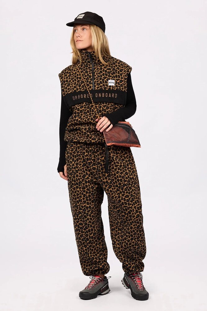 Eivy Ball Fleece Vest - Leopard