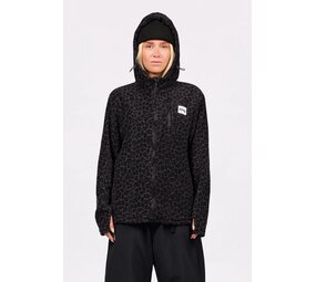 Eivy Techlight Ziphood Fleece - Black Leopard Eivy Techlight Ziphood Fleece - Black Leopard