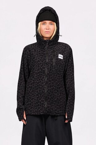 Eivy Techlight Ziphood Fleece - Black Leopard Eivy Techlight Ziphood Fleece - Black Leopard