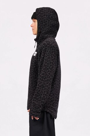 Eivy Techlight Ziphood Fleece - Black Leopard Eivy Techlight Ziphood Fleece - Black Leopard
