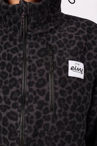 Eivy Techlight Ziphood Fleece - Black Leopard Eivy Techlight Ziphood Fleece - Black Leopard