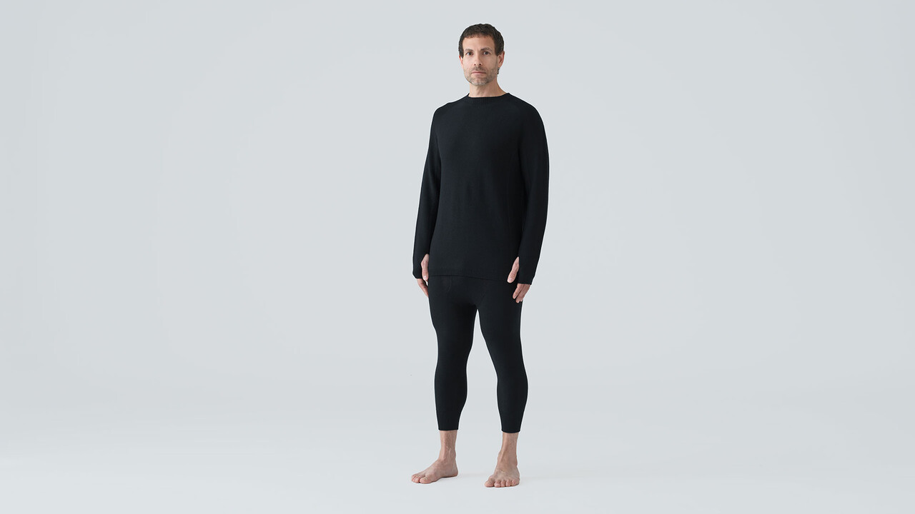 Skyline Merino Baseline 3/4 Pant - Blaack Sheep
