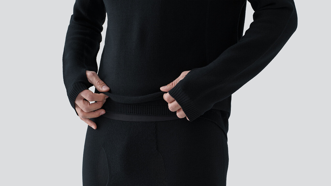 Skyline Merino Baseline 3/4 Pant - Blaack Sheep