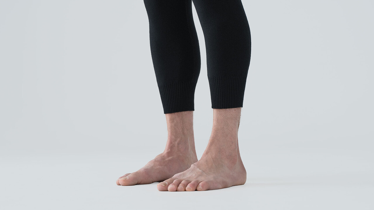 Skyline Merino Baseline 3/4 Pant - Blaack Sheep