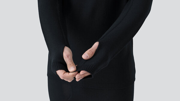 Skyline Merino Baseline Crew Top - Blaack Sheep