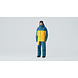 Skyline Fuse Guide 3-Layer Shell Jacket - Blue Steel/Mango