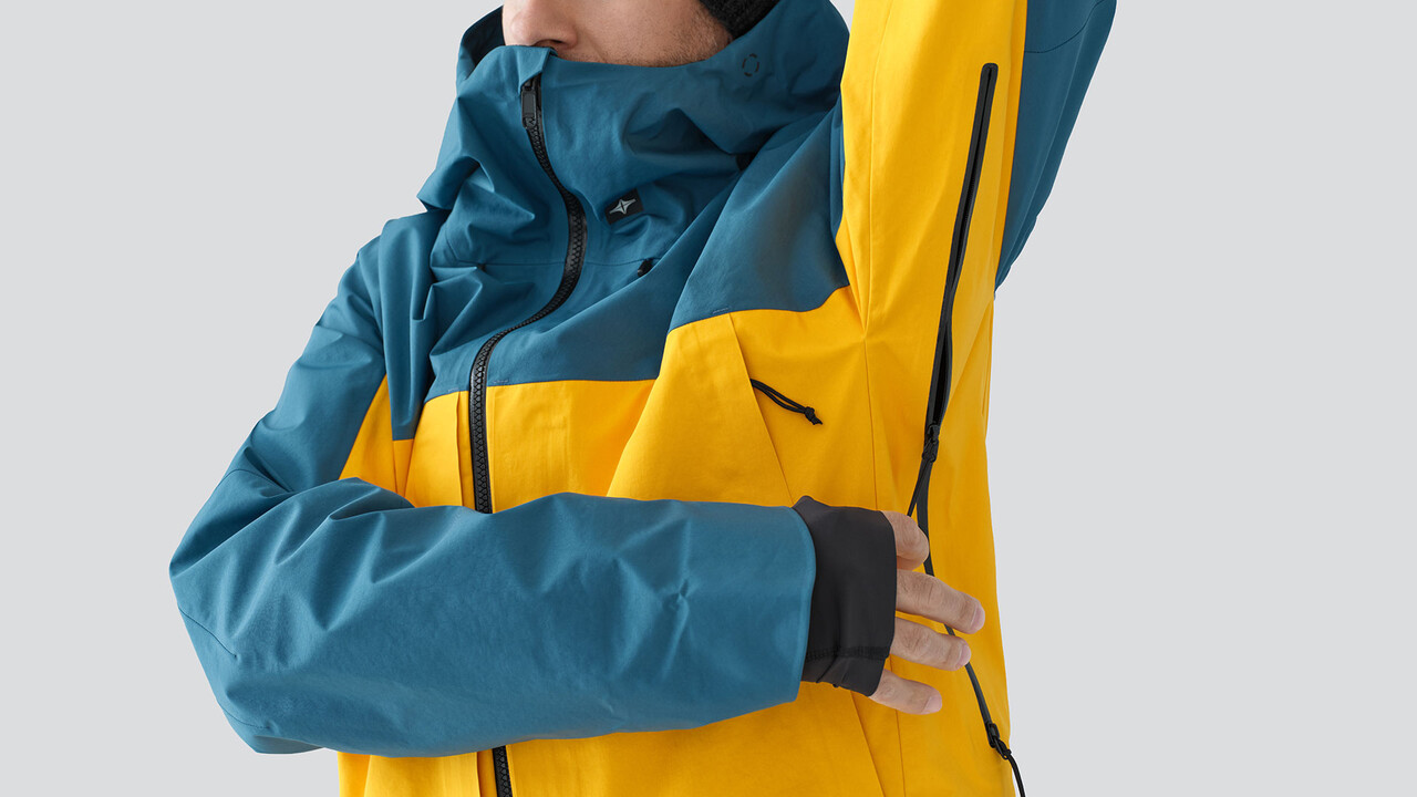 Skyline Fuse Guide 3-Layer Shell Jacket - Blue Steel/Mango