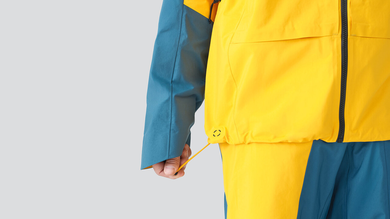Skyline Fuse Guide 3-Layer Shell Jacket - Blue Steel/Mango