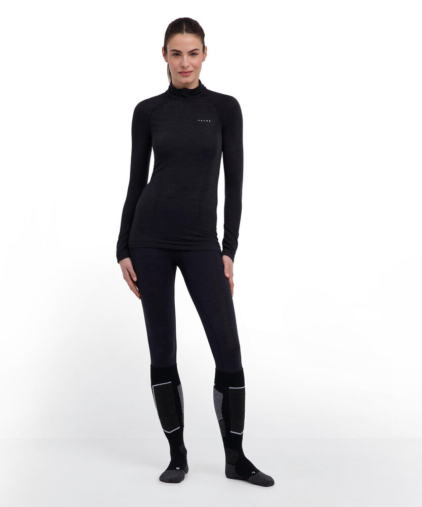 Falke WT Longsleeve Zip - Black