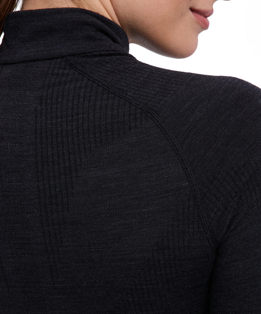 Falke WT Longsleeve Zip - Black