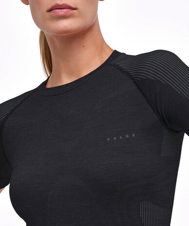 Falke WT Light Shortsleeved Shirt - Black
