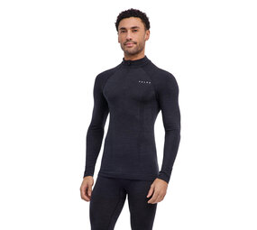 Falke WT Longsleeve Zip - Black Falke WT Longsleeve Zip - Black